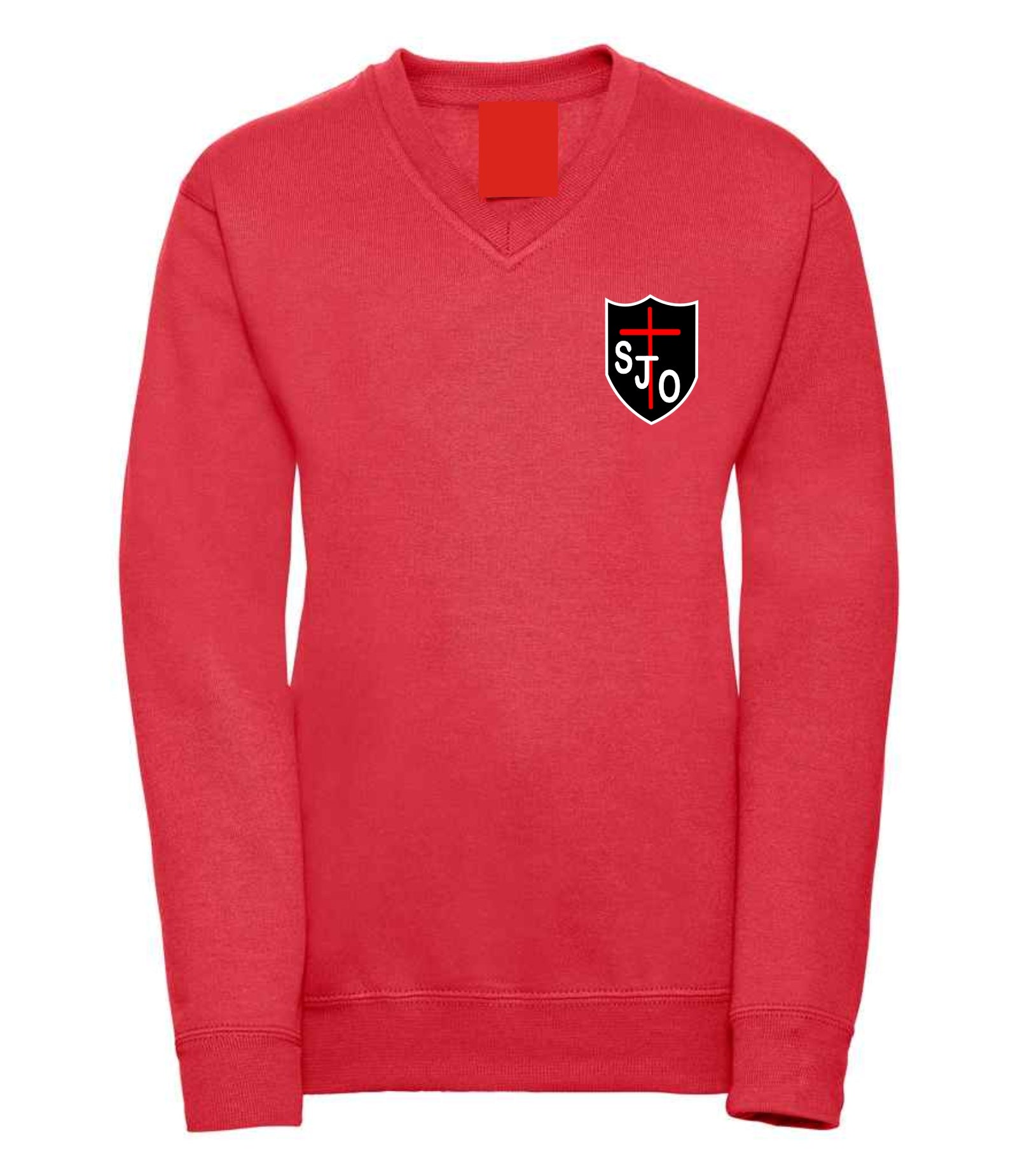 St John Ogilvie Red V-Neck – Ayrshire Uniforms - Main Image