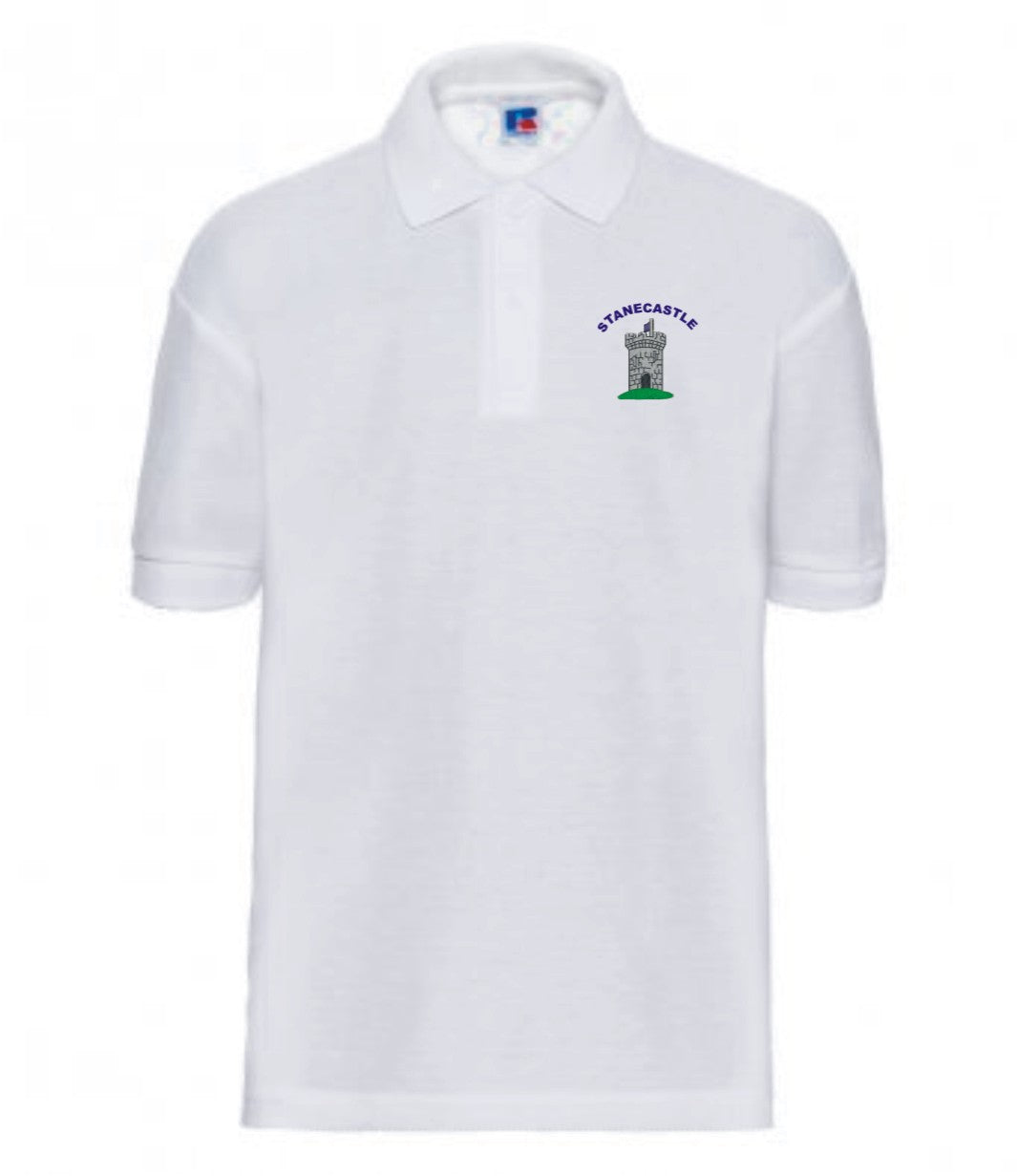 Stanecastle Primary School White Polo Shirt