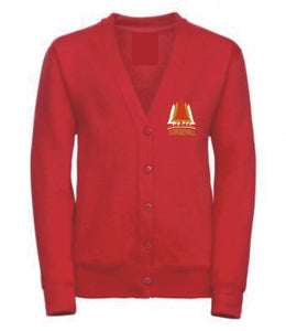 Coreshill Primary Red Cardigan