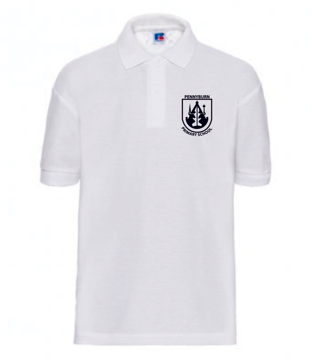 Pennyburn Primary White Polo Shirt